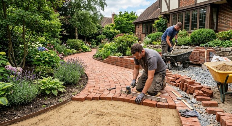 Brick Hardscape Installation in Worcester, MA