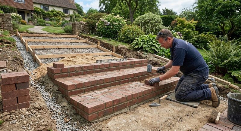 Brick Stairs Installation in Stamford, CT